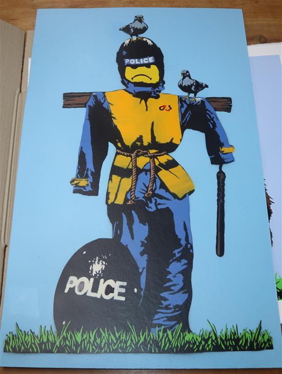 cT. Wat, limited edition prints, Chimp Selfie, signed, numbered 6/25, 57 x 56cm, a signed 2013 Exhibition